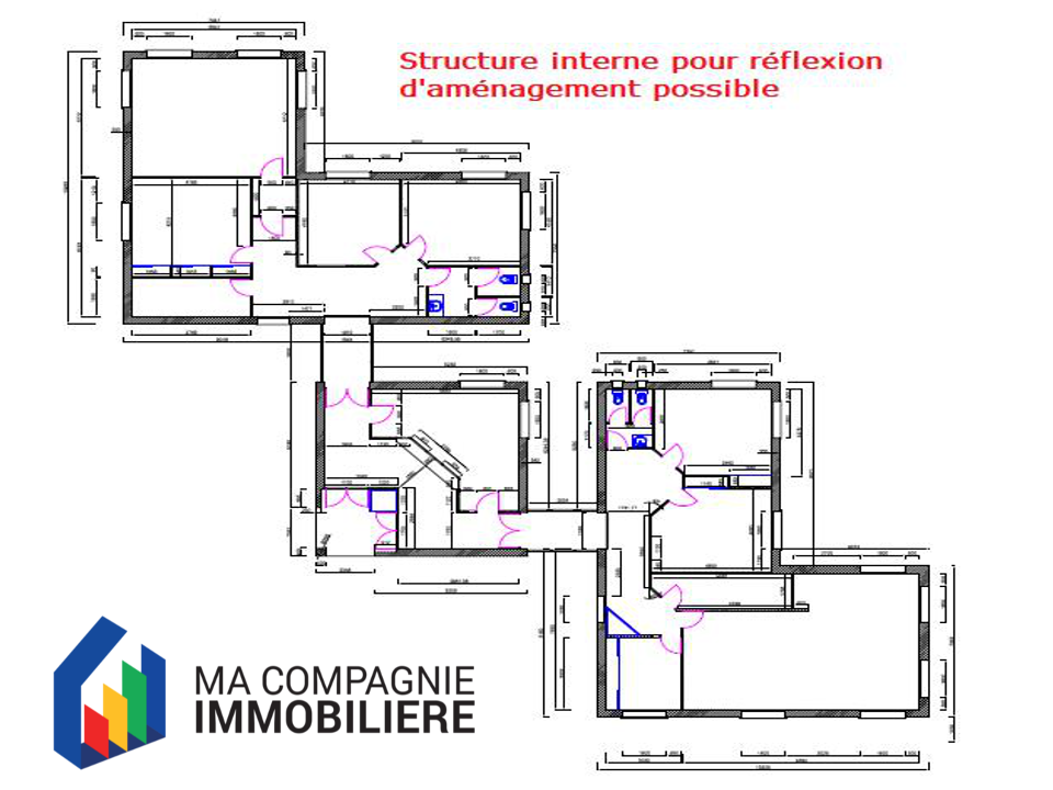 Ensemble immobilier de 335 m² sur 2 822m² constructible