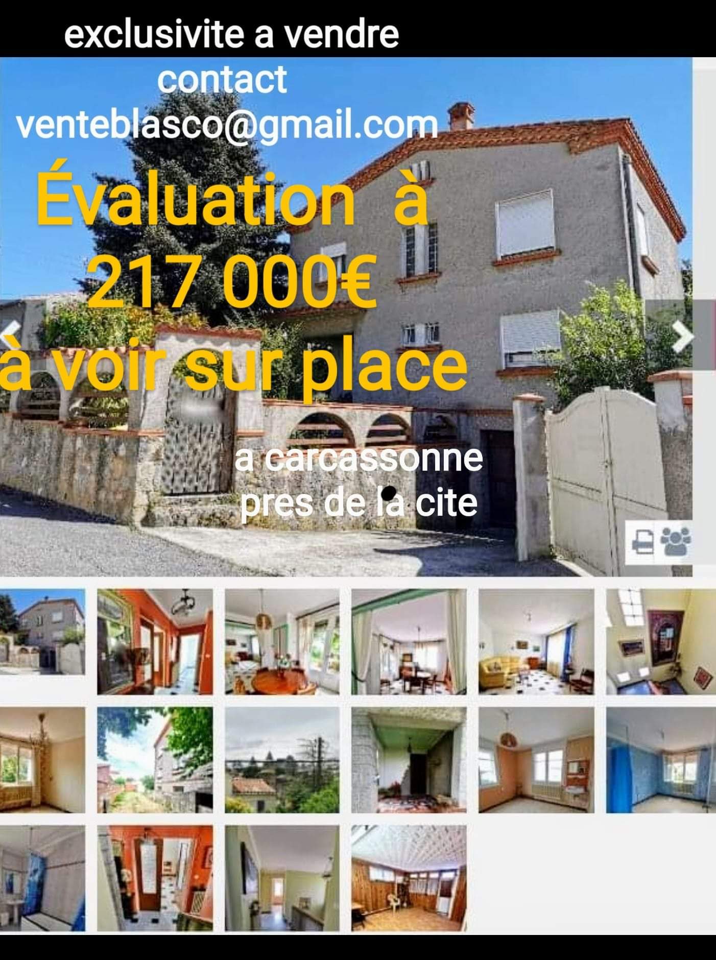 Maison à vendre Carcassonne (Aude 11)  217000 €